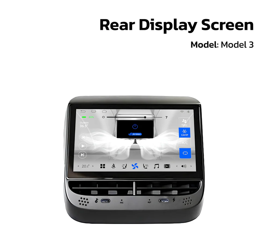 Teslahubz™ Rear Display Screen
