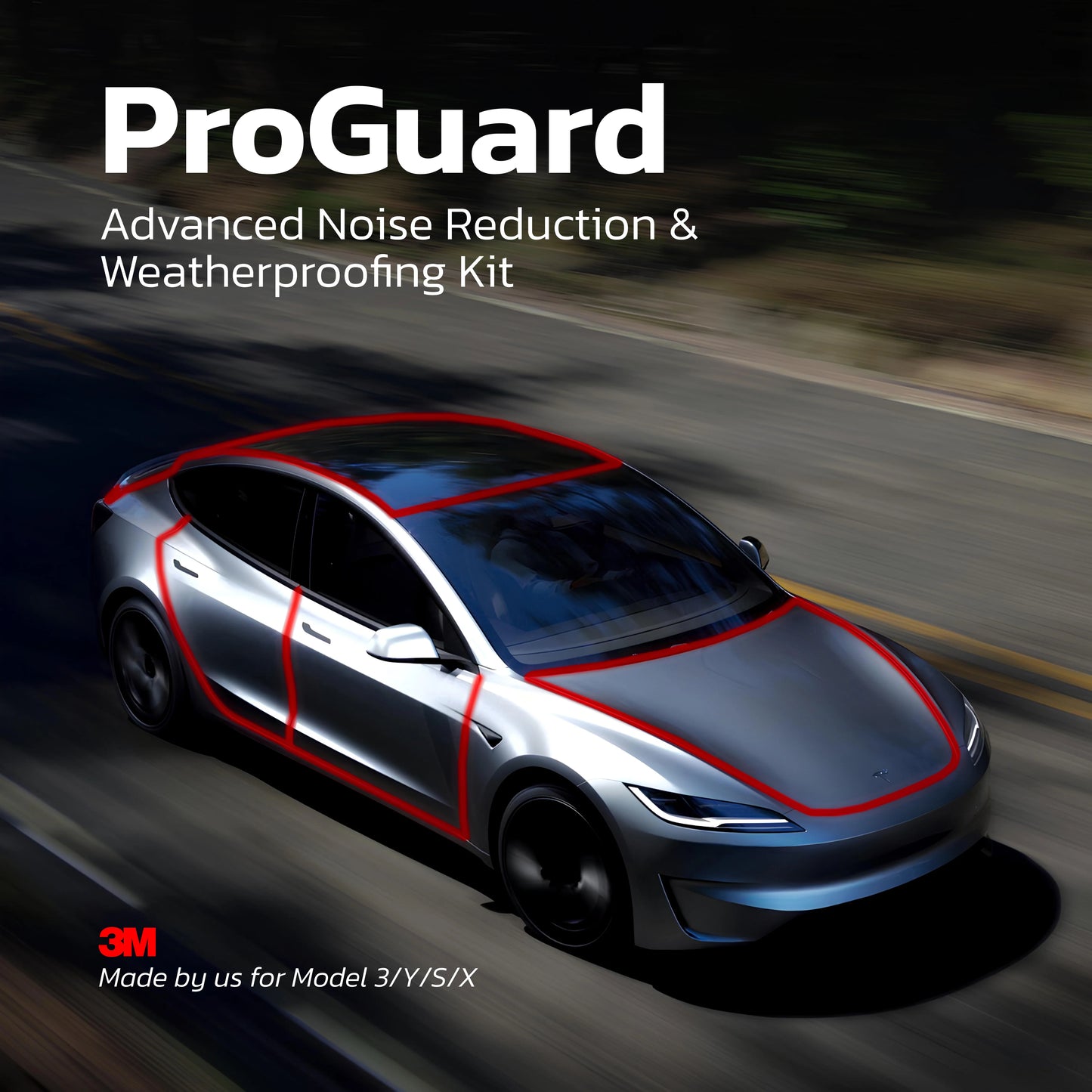 Teslahubz™ ProGuard: Advanced Noise Reduction & Weatherproofing Kit