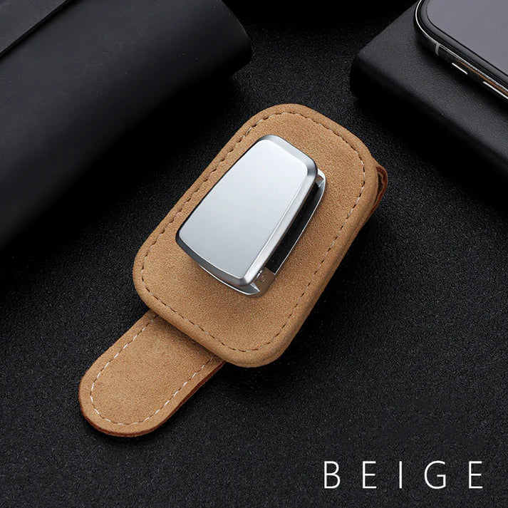 Leather Sunglasses Holder for Car
