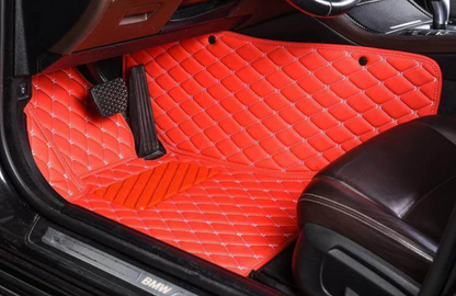 Red Custom Car Floor Mats