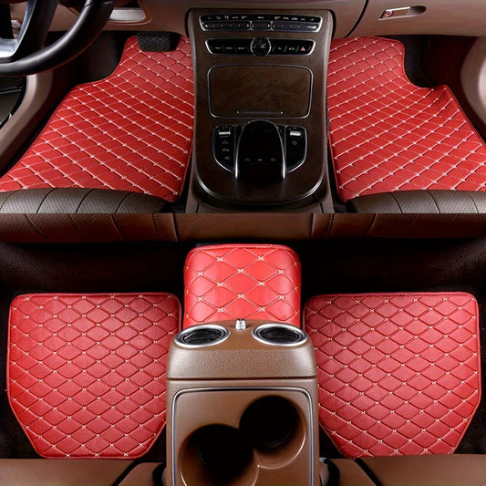 Red Custom Car Floor Mats