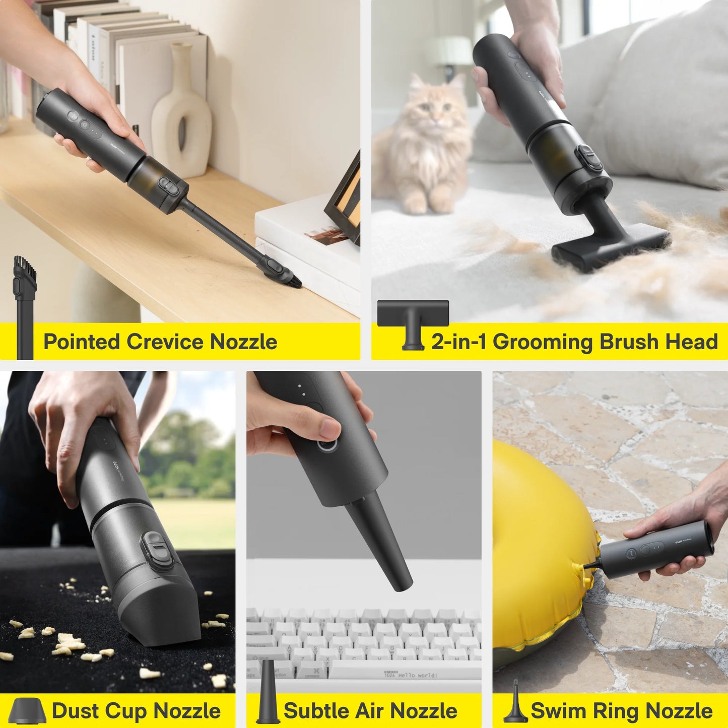 Compressed Air Capsule “car vacuum cleaner”